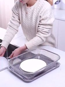 OFM-C1266 Keranjang Saringan Tinggi Stainless Steel Tahan Karat / Set Nampan Stainless Peniris