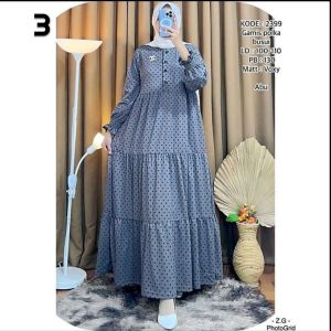 BAJU GAMIS WANITA TERBARU|GAMIS VOXY POLKA|GAMIS WANITA KEKINIAN|GAMIS RAYON|BAJU GAMIS WANITA POLKA|GAMIS PREMIUM