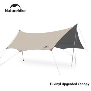 Naturehike Awning titanium black glue sunscreen waterproof outdoor camping canopy picnic beach sun shelters