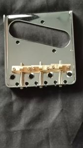 Bridge Telecaster 3 Saddle Brass Compensated Chrome
