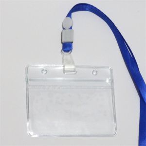 Transparent Waterproof Card Holder Work Permit Card Cover Lanyard Badge Factory Card Certificate Holder Student Construction Pass Soft Card Shell