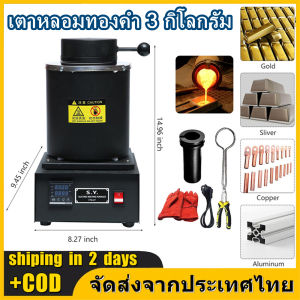 3KG เตาหลอมทอง 1600W 2000F รุ่น 2 วัน คุณสมบัติของผู้ใช้งาน 100% คู่รักเหรียญ 3 หมายเลข 220V กลั่นเตาหล่อ