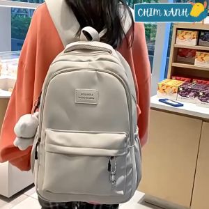Balo học sinh nữ đi học đi chơi xinh xắn cute kiểu dáng ulzzang màu trơn đựng laptop nhiều ngăn chống nước CX25