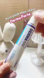 Gel ngừa mụn trứng cá ngừa thâm mờ sẹo dưỡng da Derma Forte Advanced tuýp 15g