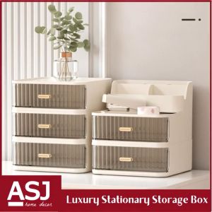 ASJ_ Multifunctional Desktop Cosmetic /Stationery organizer drawer box/Skincare Storage Container Drawer Design
