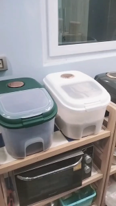 ถังข้าว ถังข้าวสาร ถังเก็บข้าวสาร ป้องกันแมลง ป้องกันความชื้น ด้วยตัวชี้ ล่องเก็บข้าว ภาชนะเก็บข้าว