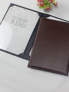 Restaurant Menu Display Stand Waterproof A4 Menu Book Clip Point Price List Cover Fly Brand Binding Supplies