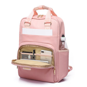 Leacat women backpack large capacity USB backpack 13.3 14 15.6 inch fashion waterproof laptop backpack2026