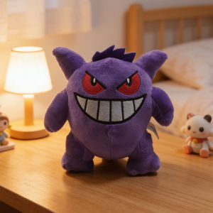 Bandai | 2026.15 cm Pokemon Cute Gengar Plush Doll Soft Cartoon Adorable Animal Plush Pillow Birthday Gift Home Decoration