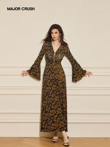 Double Sided Wearable Elegant Bell Sleeve Dress
