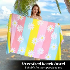 Fast Shipping Machine Washable Extra Large Beach Towel Absorbent Quick Dry Towel Yoga Fitness Bath Towel Use Kids Gift