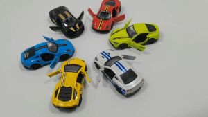 Lepton Alloy car model 1:43 1:36  metal pull back simulation car model Porsche Lamborghini Bugatti toy sports car door openable Racing edition