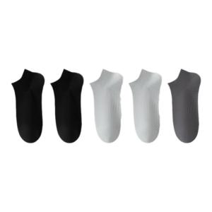 Miiow | Mens Summer Thin Breathable Pure Cotton Socks Anti-Odor Antibacterial No-Cuff Short Socks Sweat Absorbent Casual Cotton Socks