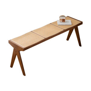 ZHUTING | Multifunctional Retro Rattan Bench