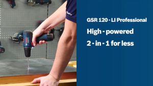 Bosch Drill Driver Cordless GSR 120-LI + 2 x GBA 12V 2.0Ah + GAL 1210 CV 06019G80K0 Contractors Choice COC-CORDLESS Power Tool [ Blue Power by ECL ]