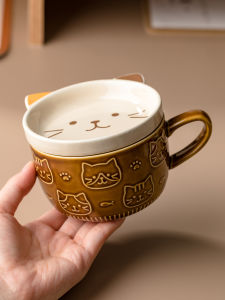 Cốc Gốm Sứ Dung Tích Lớn Dễ Thương Cốc Nước Cốc Trà Cốc Nước Uống Mùa Hè Cho Nữ Cốc Sáng Cốc Gốm Sứ Cho Phụ Nữ