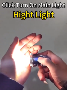 【B1T1】New Multifunctional Keychain Light-Emergency Work Light Long Battery LifeOutdoor Camping Portable Flashlight