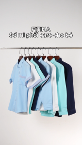 [004] Áo Sơ Mi Bé Trai Ngắn Tay Phối Túi Áo Chất Liệu Modal Co Giản Nhẹ
