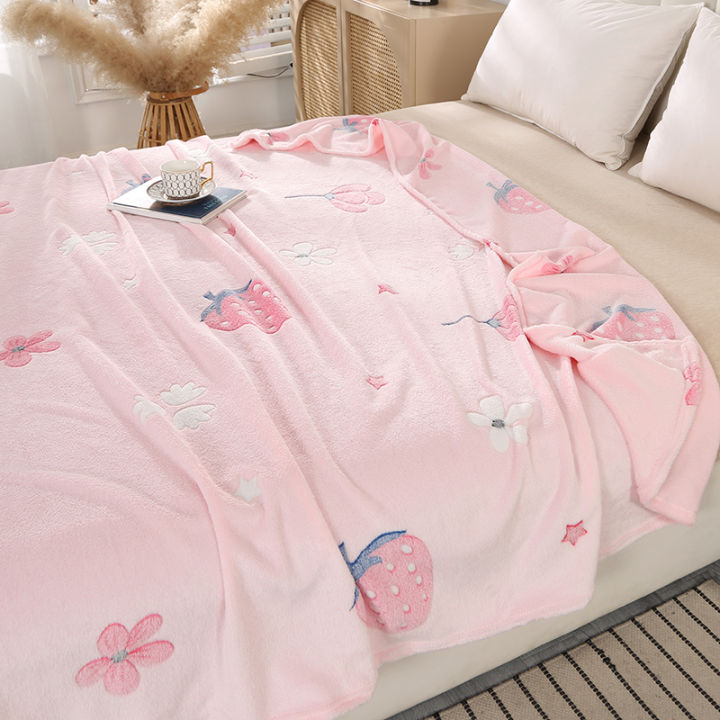 New Velvet Thickened Winter Fleece Bed Sheets Velvet Blanket Single Student Dormitory Flannel