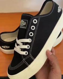 (COD) Sepatu Ventela Alpha Low Black Natural - Sepatu Casual Pria/Wanita Size 36-44