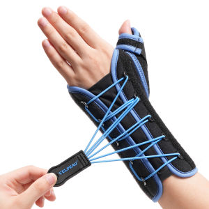 Velpeau Carpal Tunnel Wrist Brace with Thumb Stabilizer Night Support Stabilizes Wrist Thumb Joint Pain Relief for Tendonitis De Quervains Tenosynovitis Arthritis