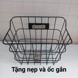 Giỏ xe đạp trẻ em gắn cho xe size 12-14-16inch rất đẹp TẶNG NẸP và ỐC GẮN