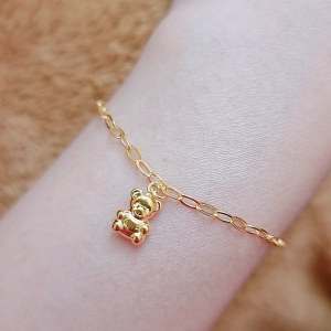 JIN JING RANTAI TANGAN BUDAK 2 S HOOK EMAS 916 TULEN 2.73G/2.83G