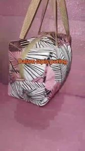 tas jinjing kanvas tas pakain tas mukena bahan kanvas motif