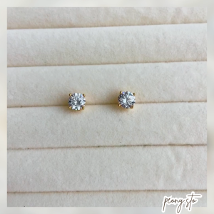 ต่างหูเพชรcz Soft Luxury 6 มิล cz stud ใส่ได้ทุกวัน เข้าได้ทุกลุค รุ่นฮิต ต่างหูออกงาน เครื่องประดับผู้หญิง ootd