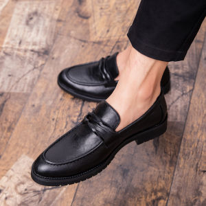 Lazy British Casual Hair Stylist Student Leather Shoes