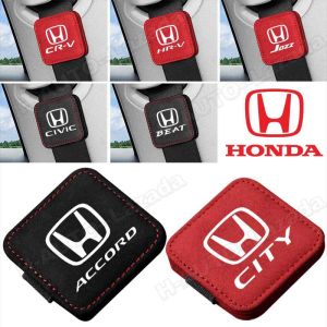 Car Seat Belt Stopper Limiter For Honda City Jazz Beat Civic Accord Hrv Crv Brv Brio Fit Freed Mobilio Odyssey Pilot Vezel Adjustable Safety Seat Belt Shoulder Pad Clip Seatbelt Emblem Logo Protective Sleeve Car Accessories Interior