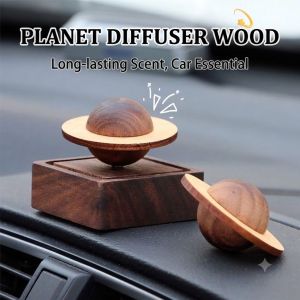 XMSJ | 1pcs Wood Scent No Essential Oil Diffuser Jupiter Shape Home Decoration Fresh Air Present to Friend Dorm Room Essentials