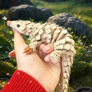 3D Printed Anime Hedgehog Statue - Durable Plastic Gradient Color Animal Decor No Electricity Needed for Indoor/Outdoor Use Pe