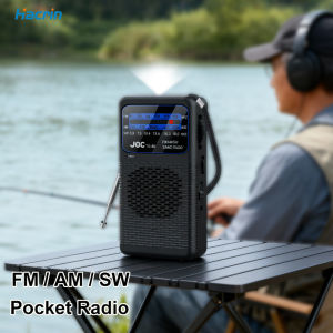 Small Portable Radios AM FM SW Portable Pocket Radio Stereo Earphone Portable Radio Lighting Battery Operated Radio