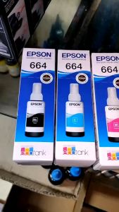 หมึกเติมแท้ Epson รุ่นT664 น้ำหมึกพิมพ์ หมึกเครื่องปริ้น หมึกแท้งค์แท้ (ราคา/ขวด) | KKNT