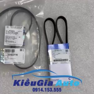 Dây curoa điều hòa và trợ lực Daewoo Gentra X 1.2 2010 25182778 Chính hãng