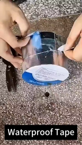 🔥Big Sale🔥 Waterproof tape Aluminum Foil Butyl Rubber Tape Super Resistant Waterproof Self Adhesive Wall Crack Roof Pipe Repair waterproof wall glue 5m*5cm 5m*10cm 5m*20cm Roof Pipe Repair Stop Leak Sticker Sealing Insulation Pipe Tape 丁基橡胶胶带 防水胶带