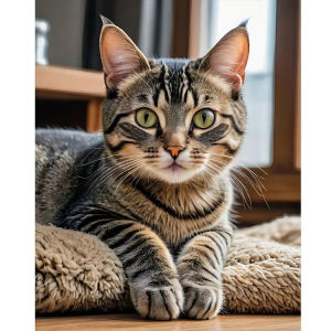 Cat Cute Animal Portrait Round And Square Drill 5D DIY Diamond Painting Kit Mosaic Cross Stitch For Adults Home Wall Decor Gift