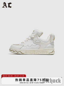 Achock Store Original Little Devil Tail Wing Bread Shoe Foam Couple Skate Shoes Men Women Breathable Low Top round Toe Rubber Outsole