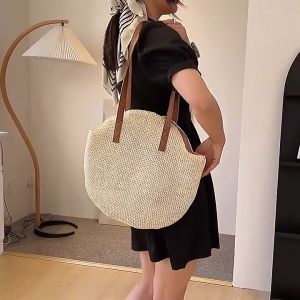 กระเป๋าสะพายไหล่ฤดูร้อน Boho ทอมือสำหรับกระเป๋าถือ คืนสินค้าได้ 7 วัน สำหรับกระเป๋าถือฟางชายหาด