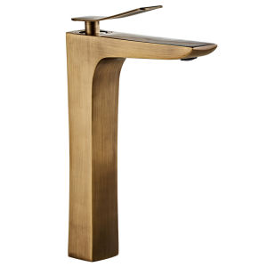 JUNSHEN | Vintage Luxury Brass-Colored Faucet Hot and Cold