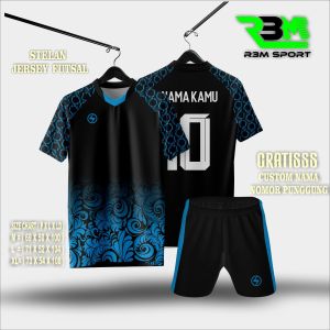 Jersey futsal setelan bisa pasang nama nomor pemain