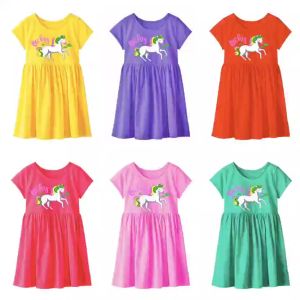 Dress Anak Perempuan Gambar Unicorn 2-10 Tahun Bisa COD
