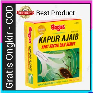 Bagus Kapur Ajaib Pembasmi Serangga 1 box (12pcs) dan  1 Slop (72 Pcs)