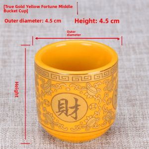 Ceramic Tea Cup Wine Cup Offering Buddha Front Cup Guanyin Holy Water Cup Lotus Buddha Hall Home Use Wealth God Buddha Supplies