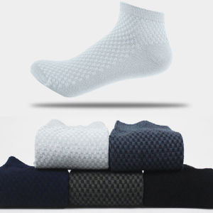 Kaos Kaki Pendek Serat Bambu Arang Bamboo Fiber Ankle Sock Breathable Polos Halus Empuk Anti Bau Lembap Kesehatan
