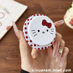 Cute Cartoon Cat Dog Bear Elephant Duck KT Cat Skin Magnetic Absorption Airbag Phone Stand Foldable Retractable Rotatable Air Cushion Absorption Ring Support Seat