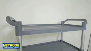 3 tier utility kitchen trolley cart organizer heavy food trolley Hotel Multifunctional PVC push cart with 4 wheels Küchen Organizer Keuken Trolley Cutting Board Organizer - Lazada