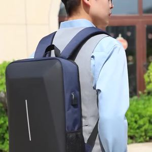 411: Cross-Border New Arrival PC Hard Shell Bag - Casual Lightweight Business Backpack Mens Trendy Cool Backpack 15.6 Inch Anti-theft Laptop Bag