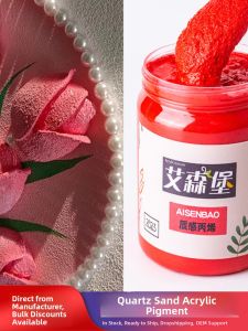 Handmade DIY Acrylic Texture Paint Set with Quartz Sand Decorative Painting Material Package for Art And Business Supplies